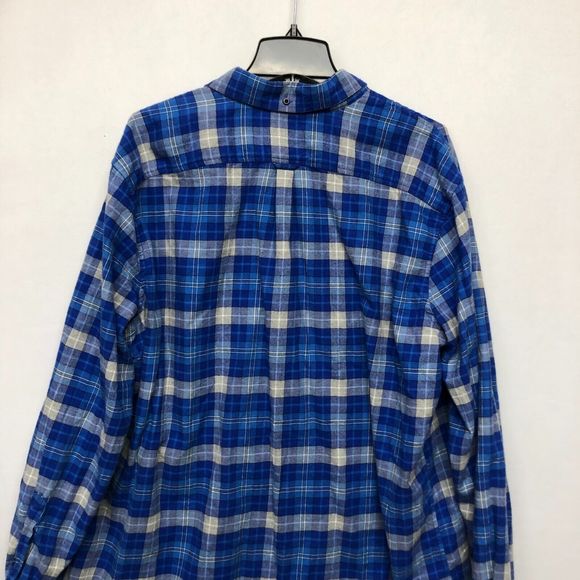LL Bean Men Long Sleeve Slightly Fitted Flannel Shirt Size Extra Large B216 18 - Picture 12 of 12